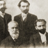 Члены Вернатуна в 1903 году: Аветик Исаакян, Газарос Агаян, Ованес Туманян, Левон Шант и Дереник Демирчян
