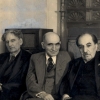 Слева направо: Виктор Амбардзумян, Мартирос Сарьян, Дереник Демирчян, Аветик Исаакян